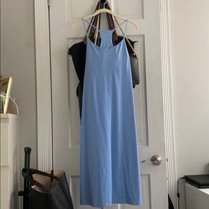Blue racerback dress